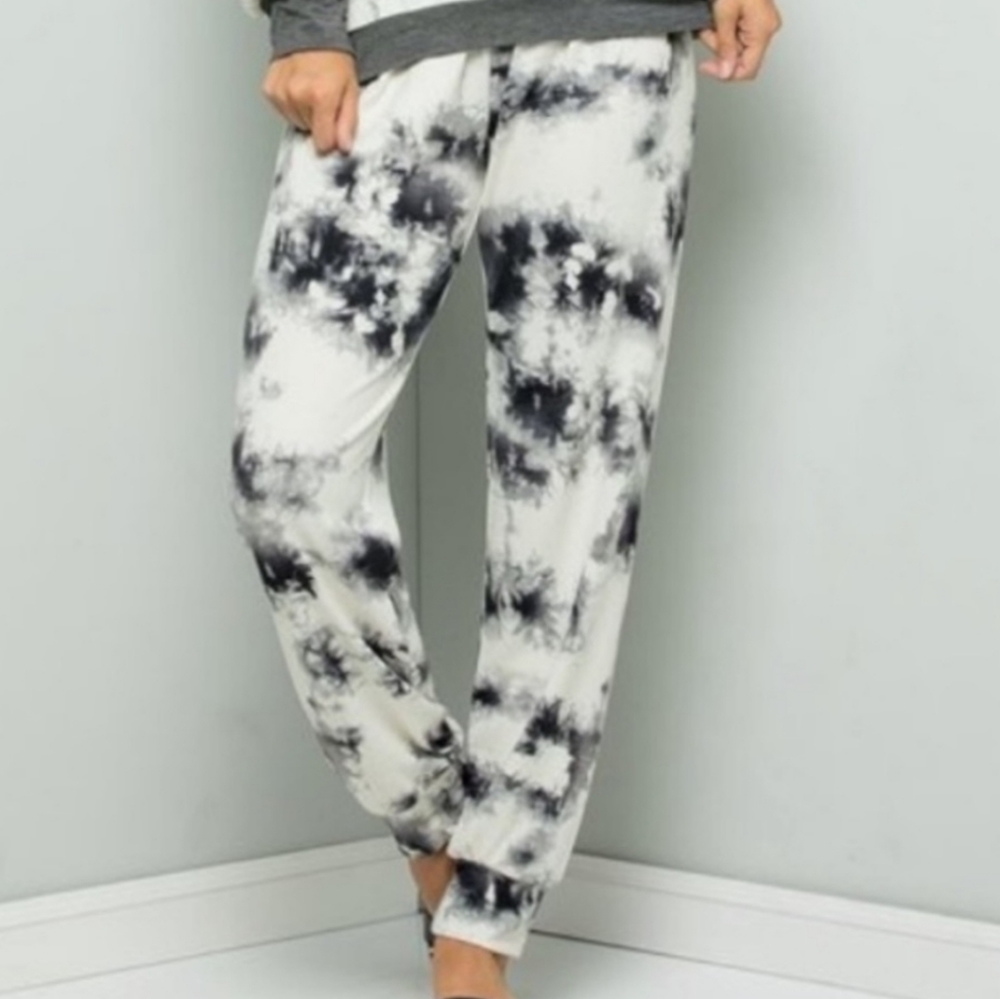 Tie Dye Jersey Knit Lounge Pants - Picture 1 of 5